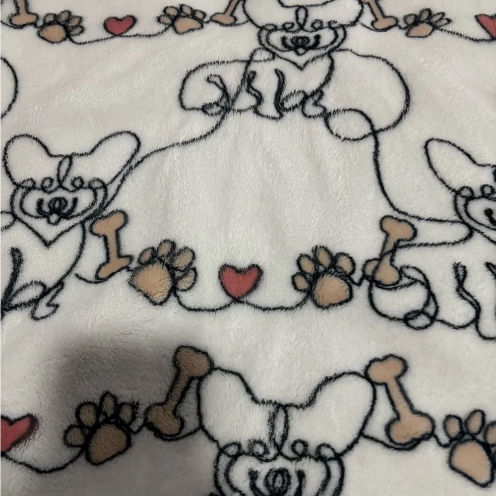 Adorable Dog Print Kids Blanket